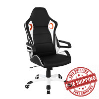 Techni Mobili RTA-2022-BK Racing Style Home & Office Chair, Black